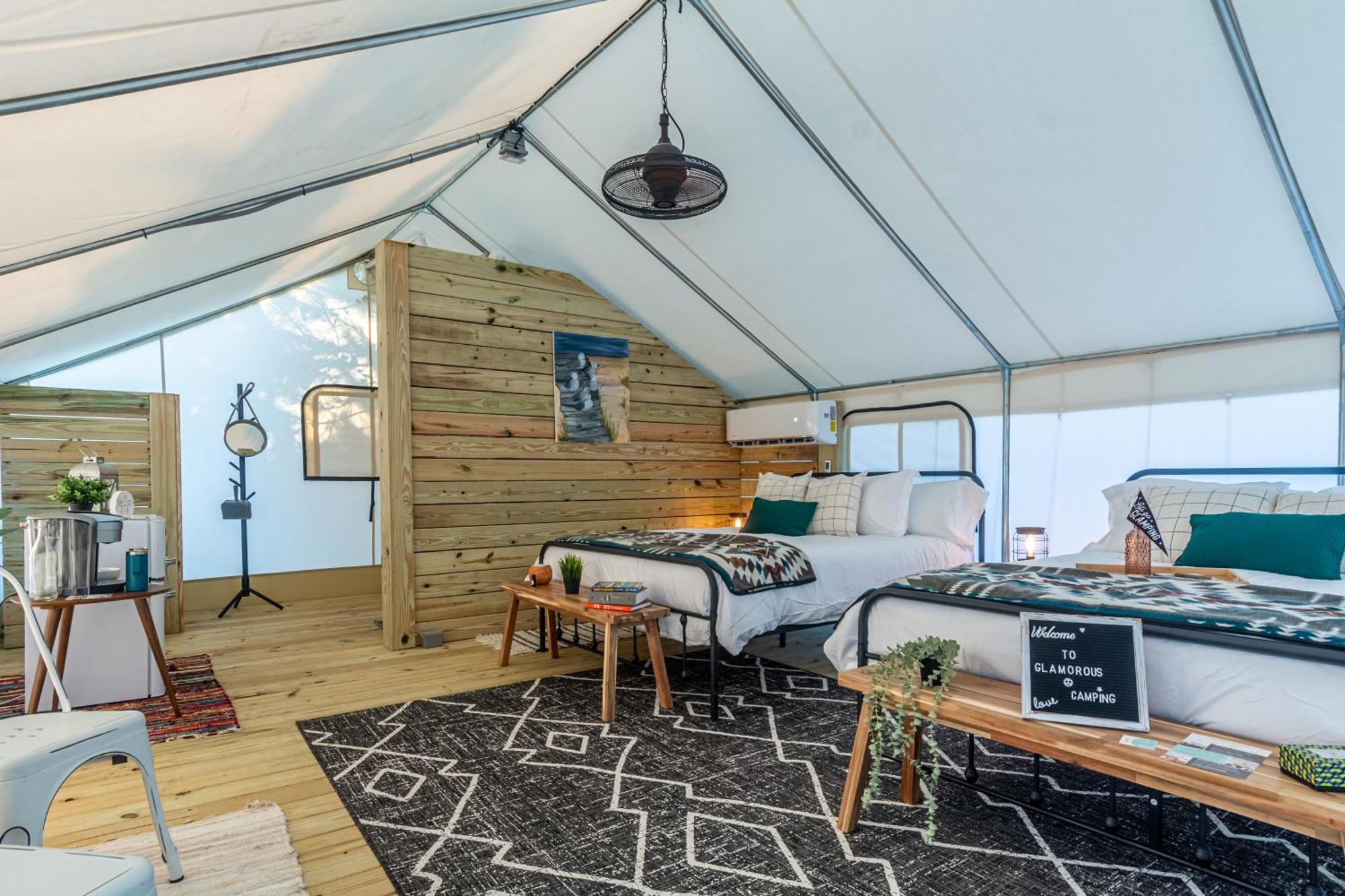 Timberline Glamping Orange Luxury tent Gulf Shores
